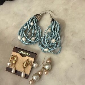 (3) Earrings Lot